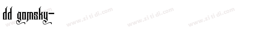 dd gomsky字体转换